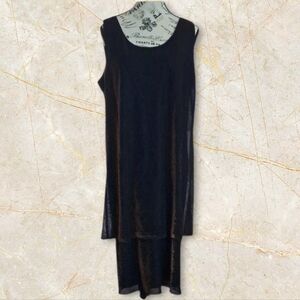 Patra Black And Brown Shimmer Dress